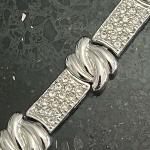 Micro Pave Set Cz Diamond cubic zirconia Stampato Link Tennis Line Bracelet